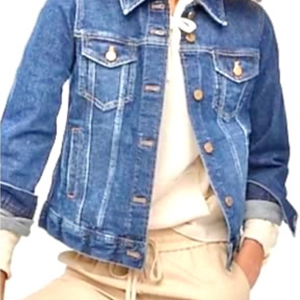 Women’s J Crew Indigo Classic Denim Jacket Size M